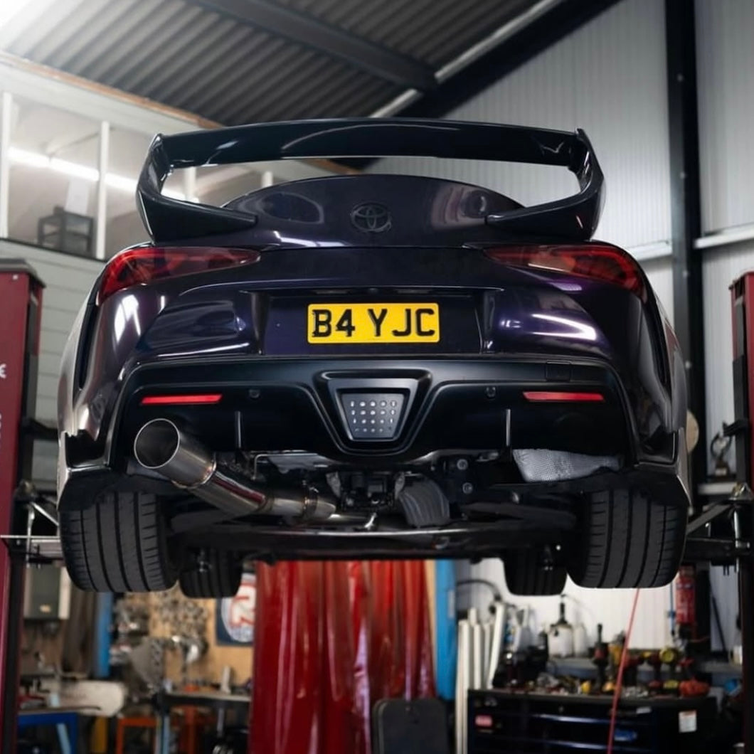 OEM+ Designs Exhaust Cutout Cover for Toyota GR Supra (A90/91)