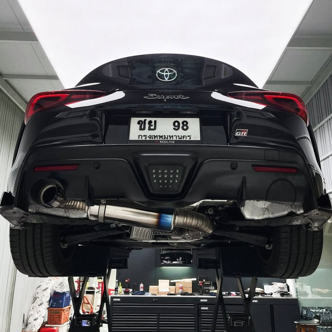 OEM+ Designs Exhaust Cutout Cover for Toyota GR Supra (A90/91)