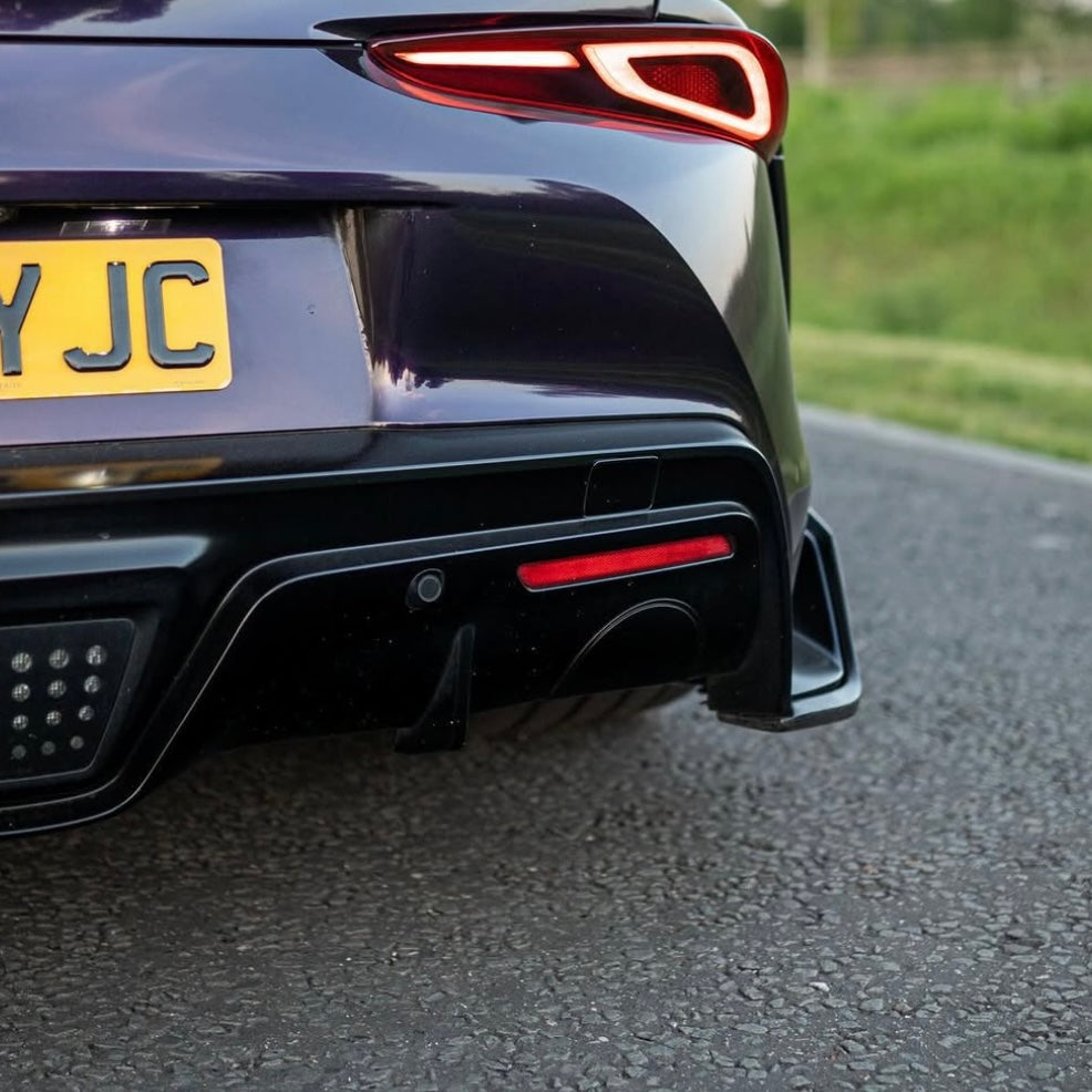 OEM+ Designs Exhaust Cutout Cover for Toyota GR Supra (A90/91)