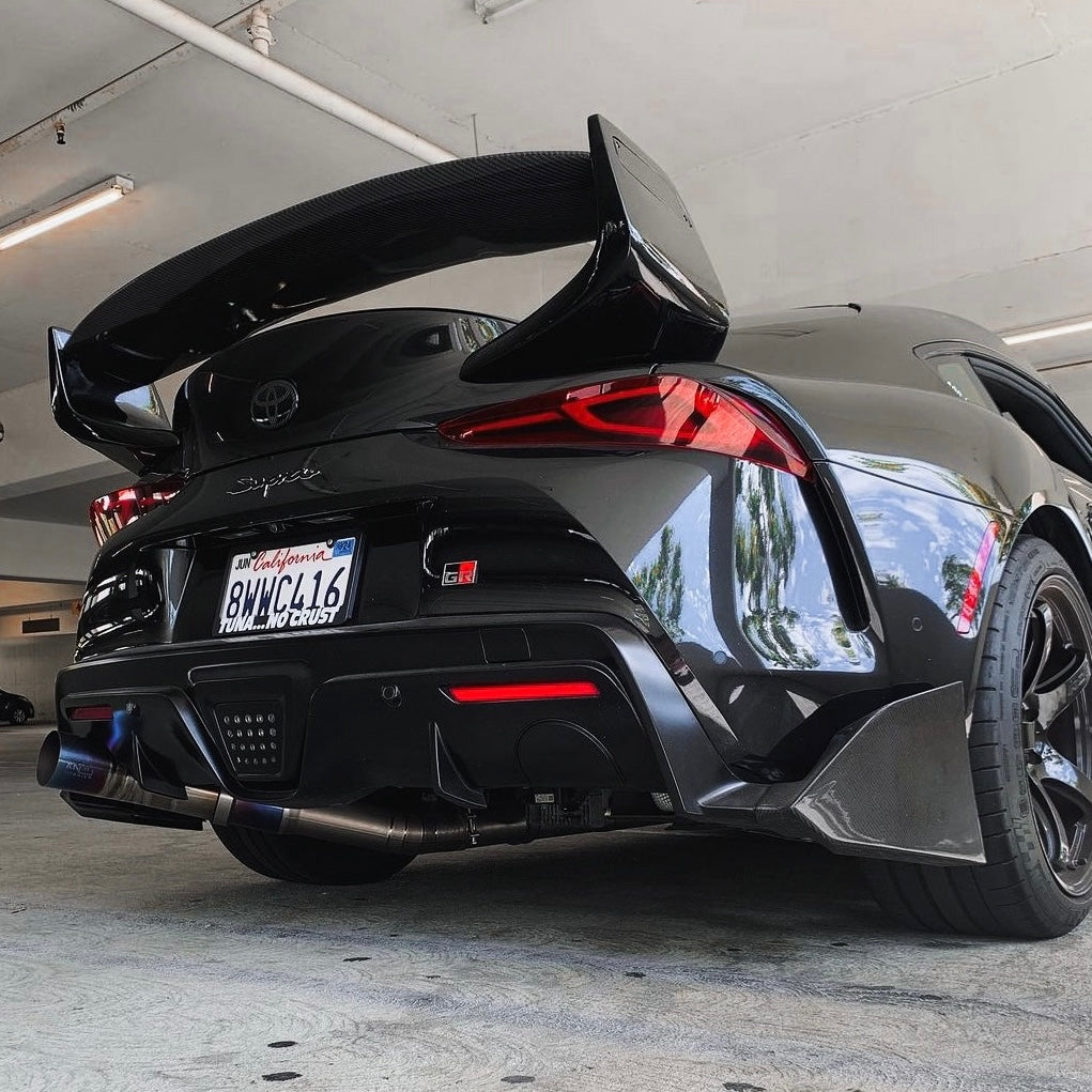 OEM+ Designs Exhaust Cutout Cover for Toyota GR Supra (A90/91)