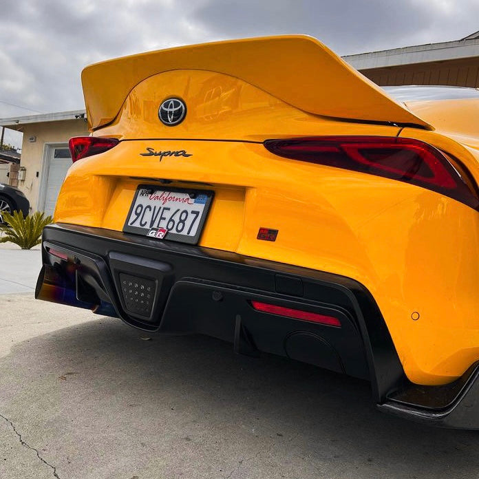OEM+ Designs Exhaust Cutout Cover for Toyota GR Supra (A90/91)